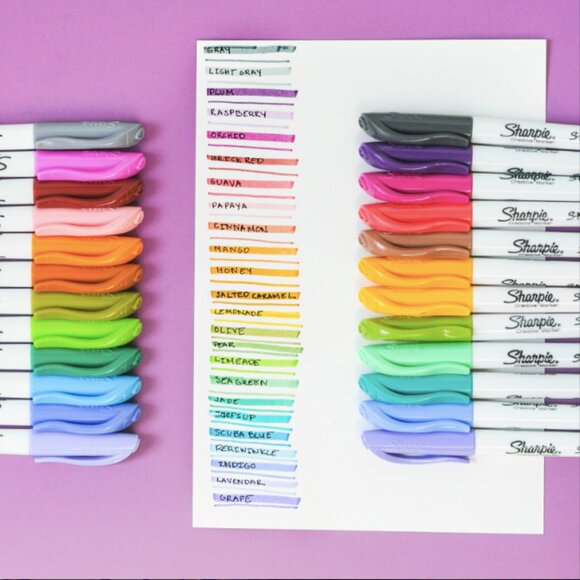 SHARPIE S-Note Creative Markers Assorted Colors, Chisel Tip, Contains 23 markers - Picture 7 of 11